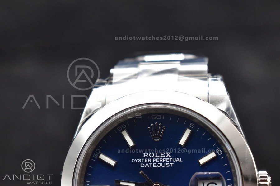 DateJust 41 126300 904L SS VSF 1:1 Best Edition Blue Dial on Oyster Bracelet VS3235