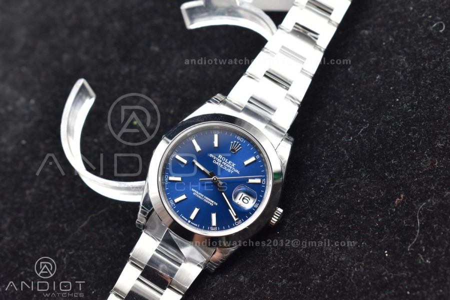 DateJust 41 126300 904L SS VSF 1:1 Best Edition Blue Dial on Oyster Bracelet VS3235