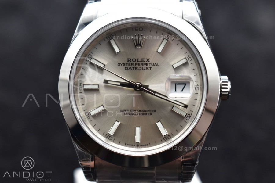 DateJust 41 126330 904L SS VSF 1:1 Best Edition Silver Dial on Oyster Bracelet VS3235