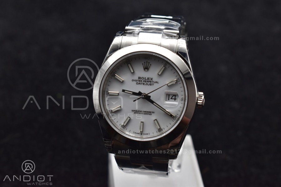 DateJust 41 126330 904L SS VSF 1:1 Best Edition White Dial on Oyster Bracelet VS3235