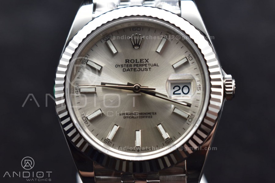 DateJust 41 126334 904L SS VSF 1:1 Best Edition Silver Dial on Jubilee  Bracelet VS3235