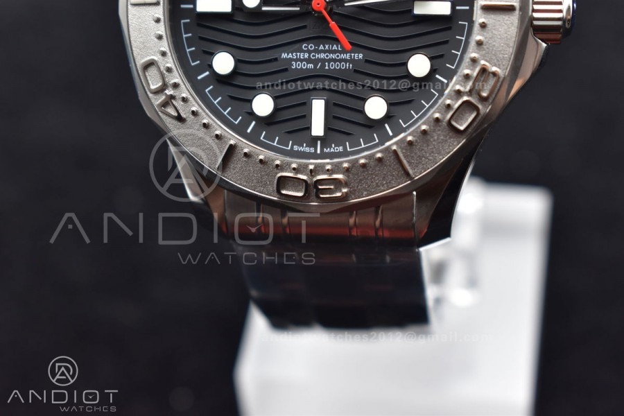 Seamaster Diver 300M VSF 1:1 Best Edition Black Ceramic Black Dial On SS Bracelet A8800