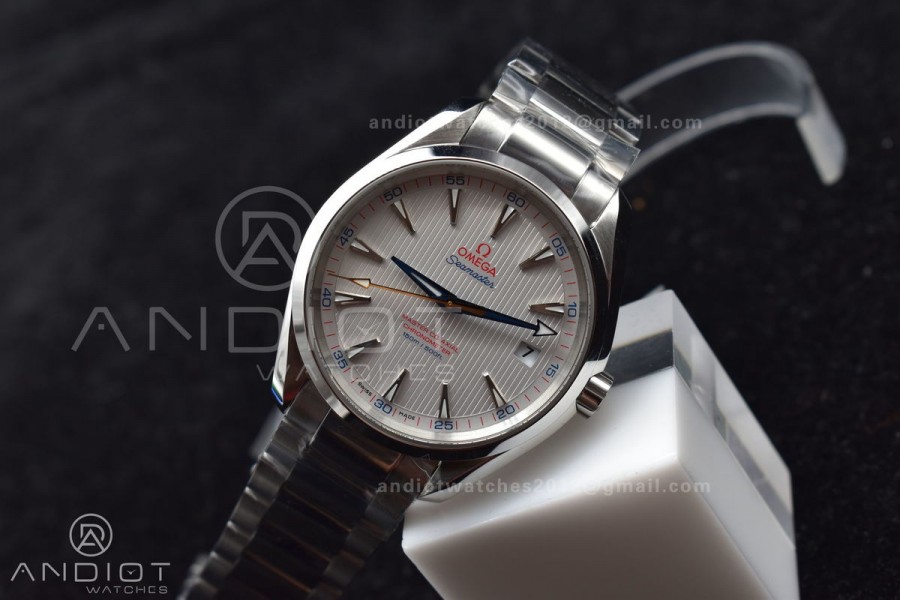 Aqua Terra 150M SS VSF 1:1 Best Edition White Dial On SS Bracelet A8500