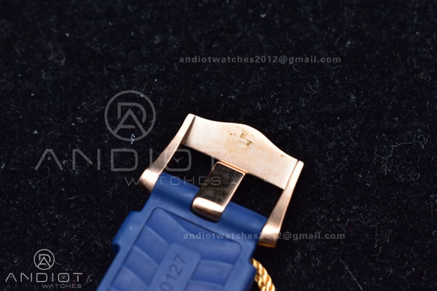 Seamaster Diver 300M SS/RG VSF 1:1 Best Edition Blue Ceramic Blue Dial On SS Bracelet A8800