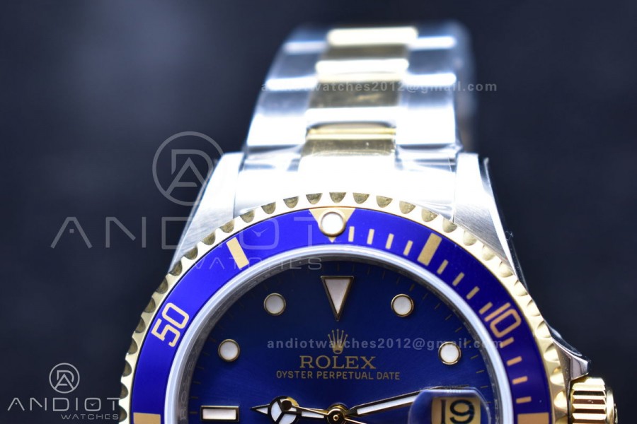Submariner 16613 Vintage Bluesy BPF Best Edition On SS Bracelet