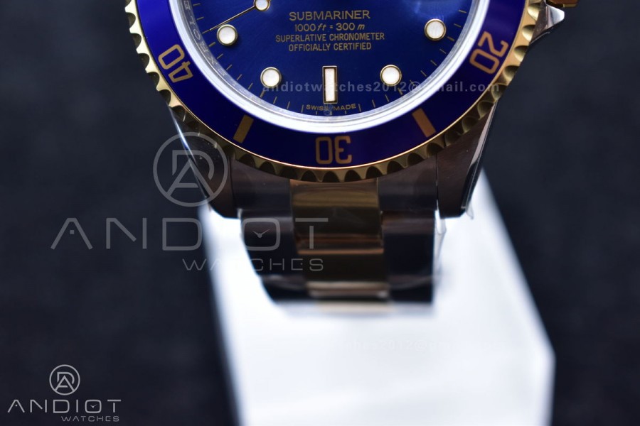 Submariner 16613 Vintage Bluesy BPF Best Edition On SS Bracelet