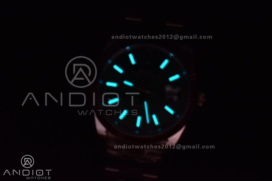 DateJust 41 126334 DIWF 1:1 Best Edition 904L Steel Green Sundust Dial on Jubilee Bracelet SA3235