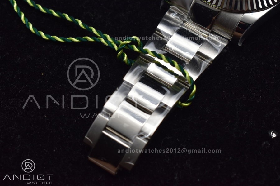 DateJust 41 126334 DIWF 1:1 Best Edition 904L Steel Green Sundust Dial on Oyster Bracelet SA3235