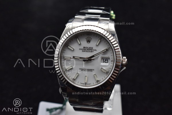 DateJust 41 126334 904L SS VSF 1:1 Best Edition Wh...