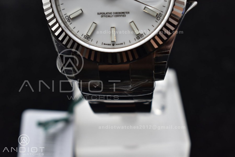 DateJust 41 126334 904L SS VSF 1:1 Best Edition White Dial on Oyster Bracelet VS3235