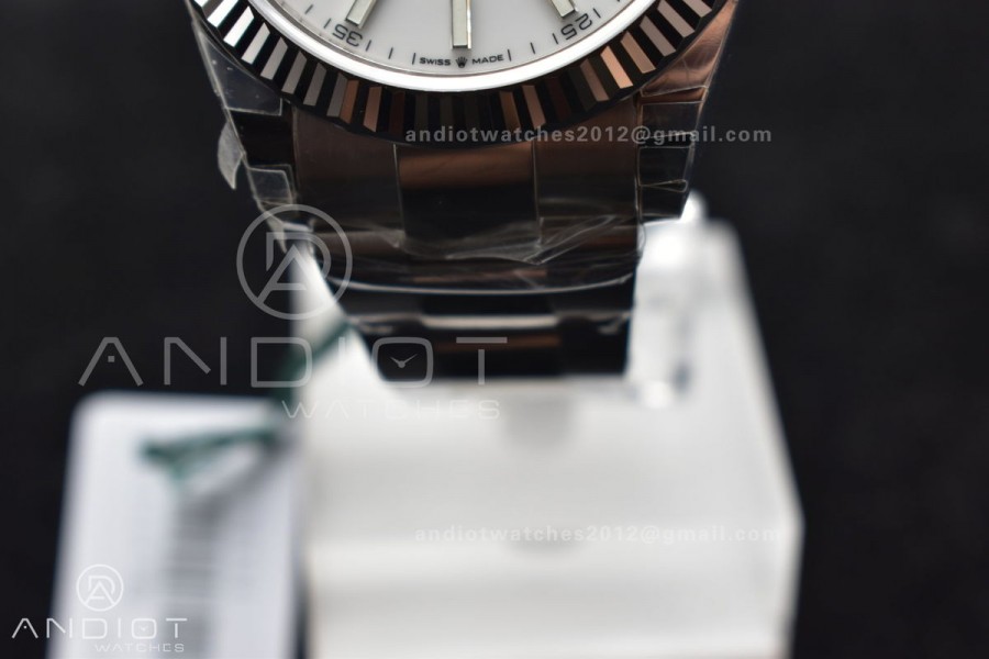 DateJust 41 126334 904L SS VSF 1:1 Best Edition White Dial on Oyster Bracelet VS3235