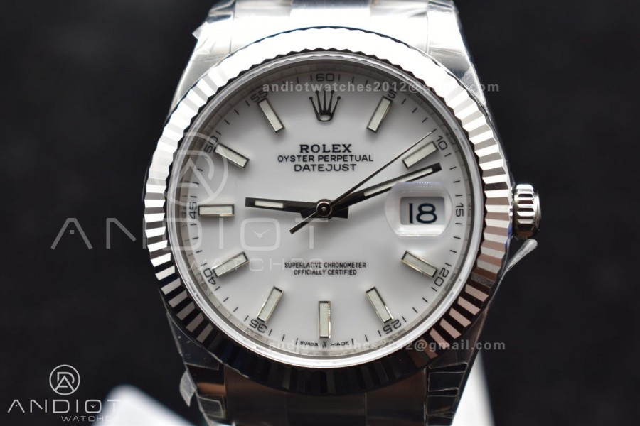 DateJust 41 126334 904L SS VSF 1:1 Best Edition White Dial on Oyster Bracelet VS3235