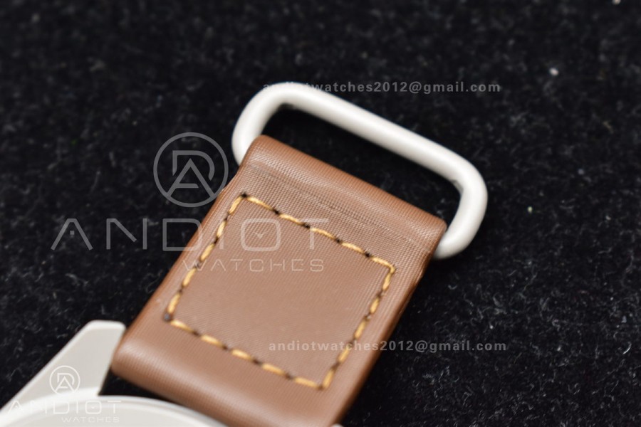 Swatch X Omega Bioceramic Moonwatch Mission To Saturn On Nylon Strap Quartz