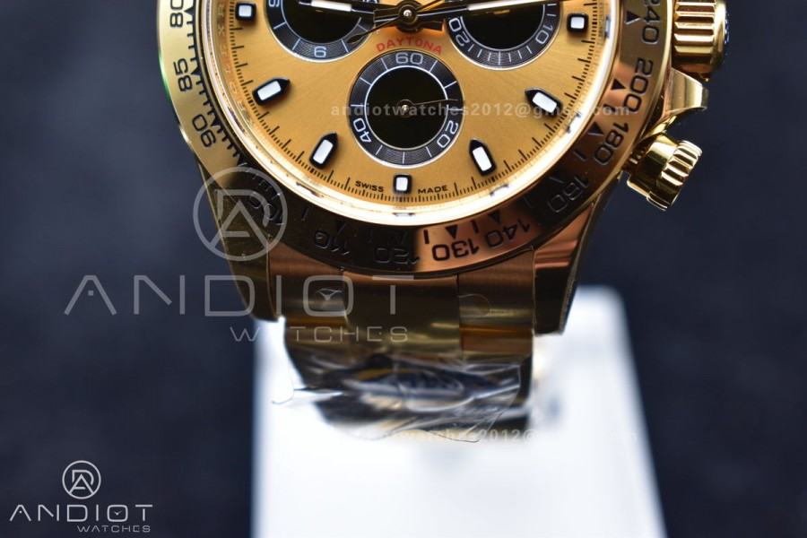 Daytona 116508 BTF 1:1 Best Edition YG/Black Dial on YG Bracelet SA4130