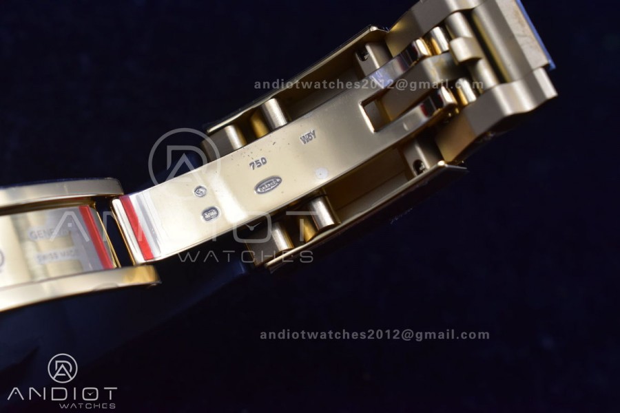 Daytona 116518 BTF 1:1 Best Edition YG/Black Dial on Oysterflex Rubber Strap SA4130