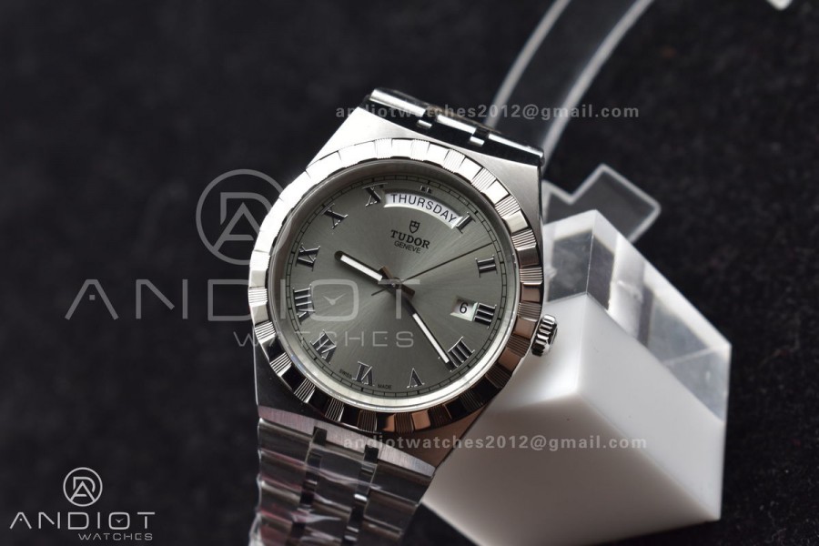Tudor Royal V7F 1:1 Best Edition Grey Dial on SS Strap A2836 