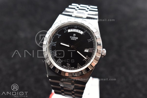 Tudor Royal V7F 1:1 Best Edition Black Dial on SS ...