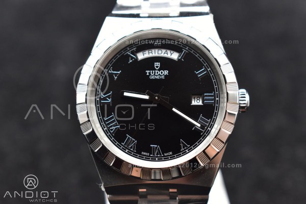 Tudor Royal V7F 1:1 Best Edition Black Dial on SS ...
