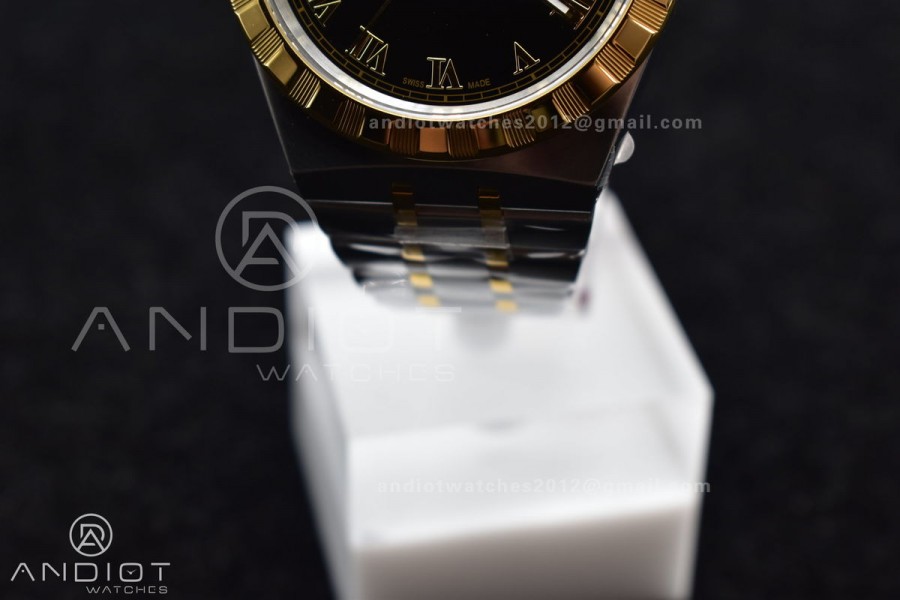 Tudor Royal V7F 1:1 Best Edition Black Dial On YG/SS Strap A2836