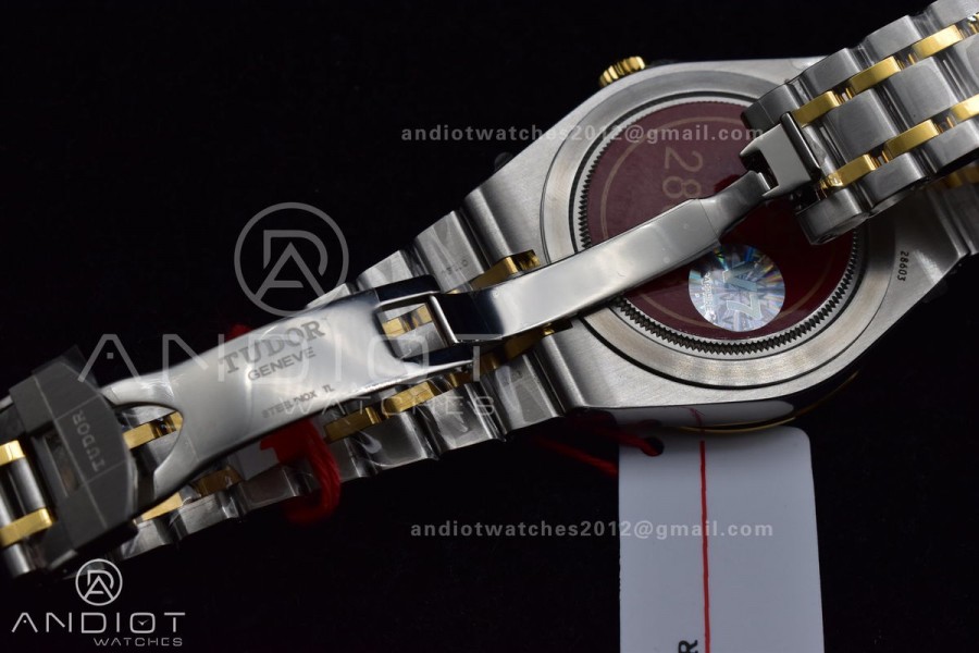 Tudor Royal V7F 1:1 Best Edition Black Dial On YG/SS Strap A2836