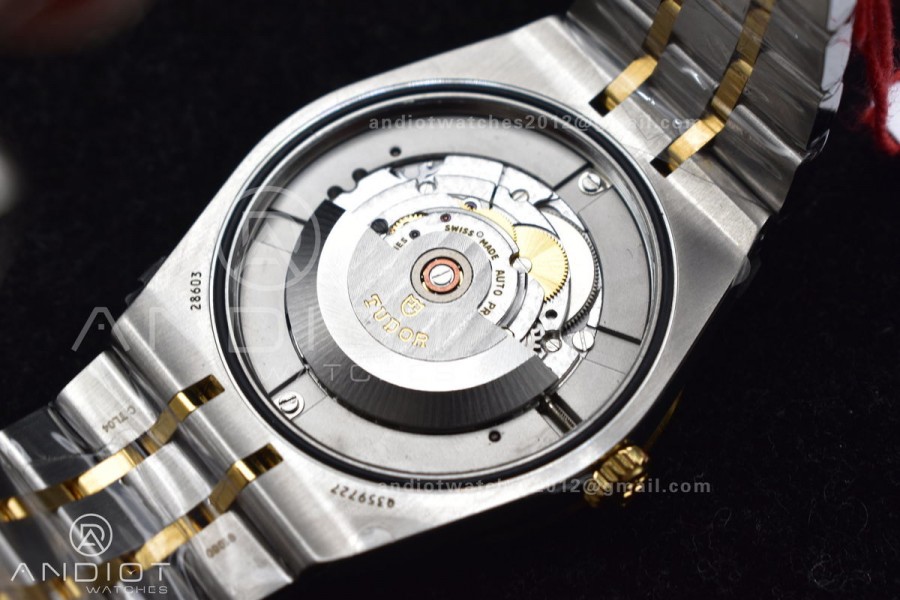 Tudor Royal V7F 1:1 Best Edition Black Dial On YG/SS Strap A2836