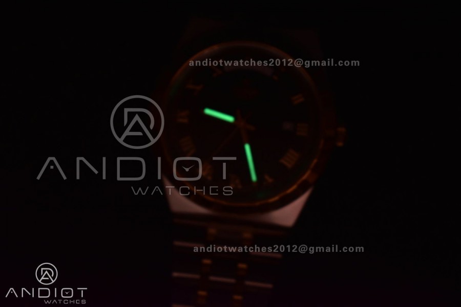 Tudor Royal V7F 1:1 Best Edition Black Dial On YG/SS Strap A2836