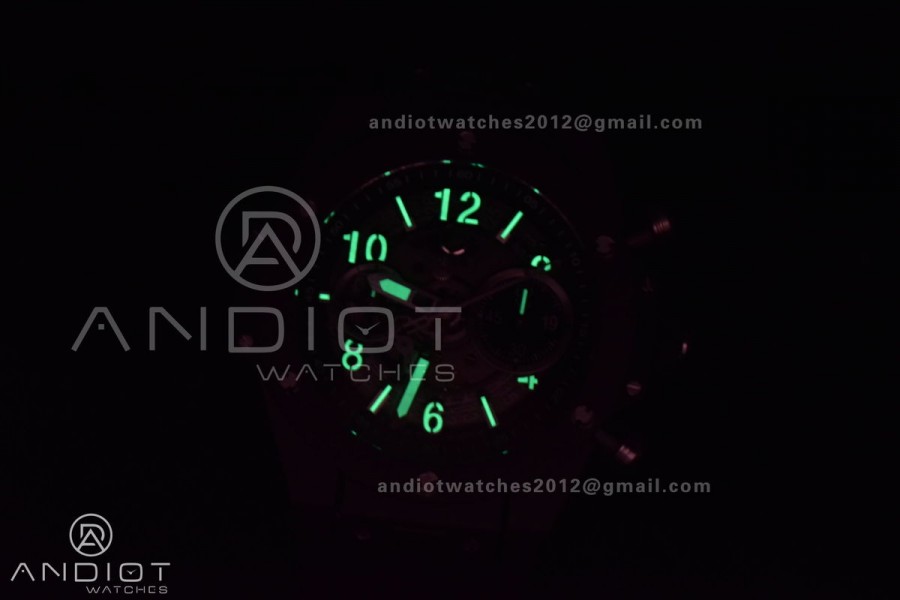 Hublot Big Bang Unico Titanium ZF 1:1 Best Edition Black Skeleton Dial On Black Rubber Strap A1280