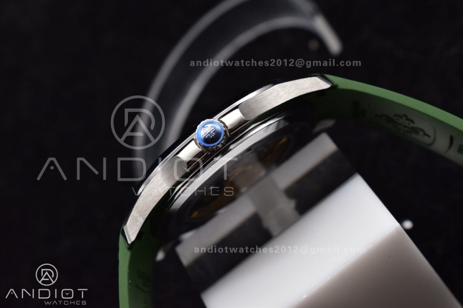 Aquanaut 5168G 42mm SS ZF 1:1 Best Edition Green Dial On Green Rubber Strap 324CS