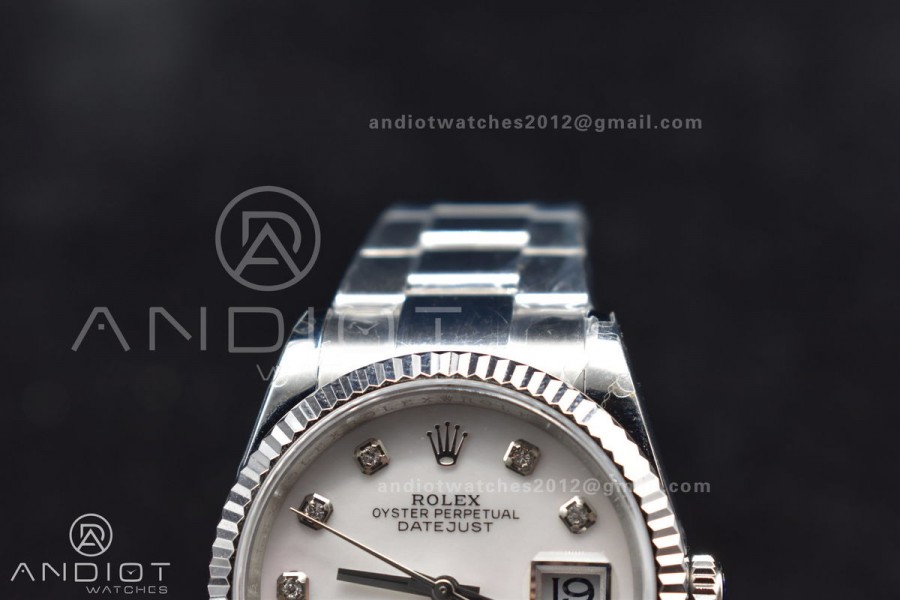 DateJust 36 SS BPF 1:1 Best Edition 316F Steel Oyster Diamond Dial On Jubilee Bracelet A2836