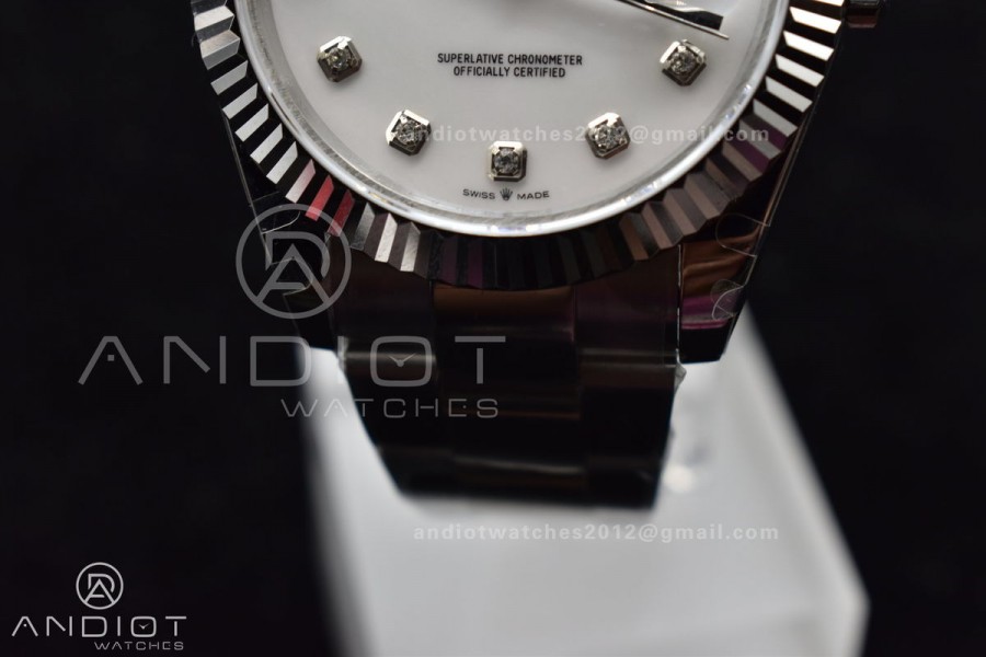 DateJust 41 SS BPF 1:1 Best Edition 316F Steel Oyster Diamond Dial On Jubilee Bracelet A2836