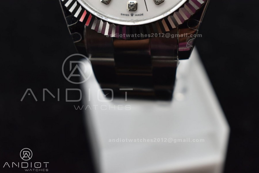 DateJust 41 SS BPF 1:1 Best Edition 316F Steel Oyster Diamond Dial On Jubilee Bracelet A2836