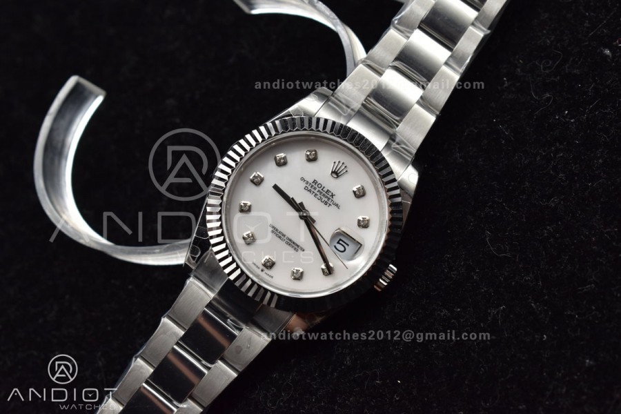 DateJust 41 SS BPF 1:1 Best Edition 316F Steel Oyster Diamond Dial On Jubilee Bracelet A2836