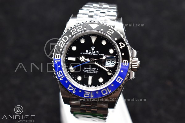 GMT Master II 126710 BLNR Batman 904L SS C+F 1:1 B...