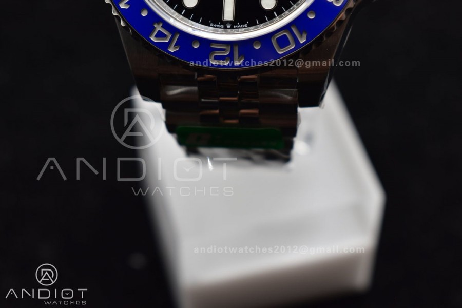 GMT Master II 126710 BLNR Batman 904L SS C+F 1:1 Best Edition Black Dial on Jubilee Bracelet VR3285