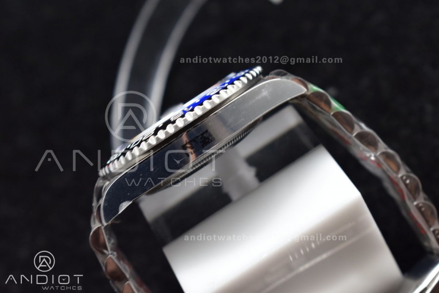 GMT Master II 126710 BLNR Batman 904L SS C+F 1:1 Best Edition Black Dial on Jubilee Bracelet VR3285
