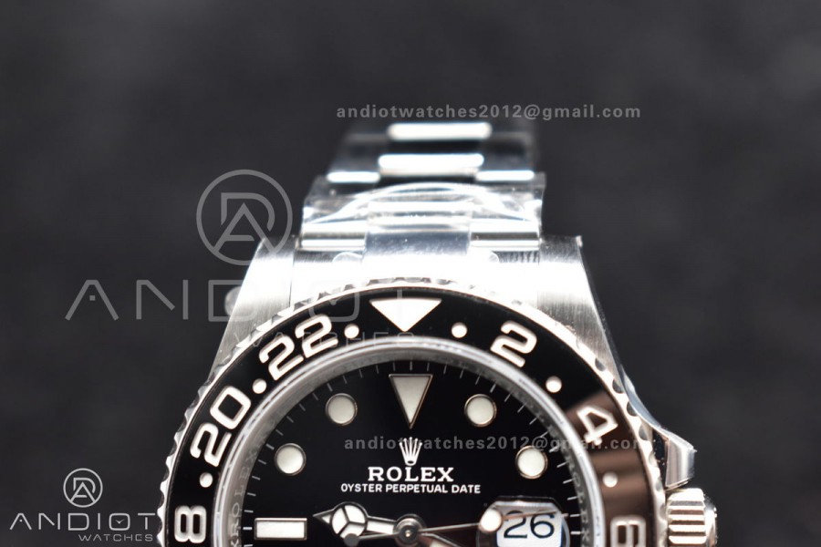 GMT Master II 116710 LN 904L SS C+F 1:1 Best Edition Black Dial on Oyster Bracelet VR3285