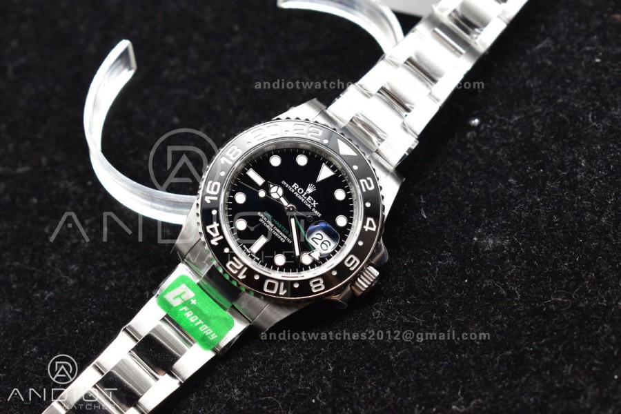 GMT Master II 116710 LN 904L SS C+F 1:1 Best Edition Black Dial on Oyster Bracelet VR3285