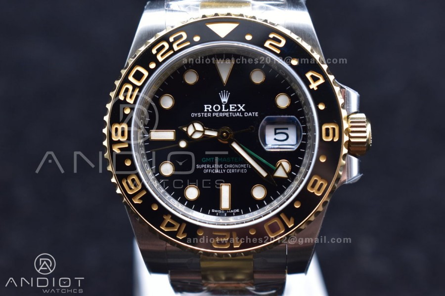 GMT-Master II 116713 Two Tone SS/YG 904L Steel Clean 1:1 Best Edition VR3186