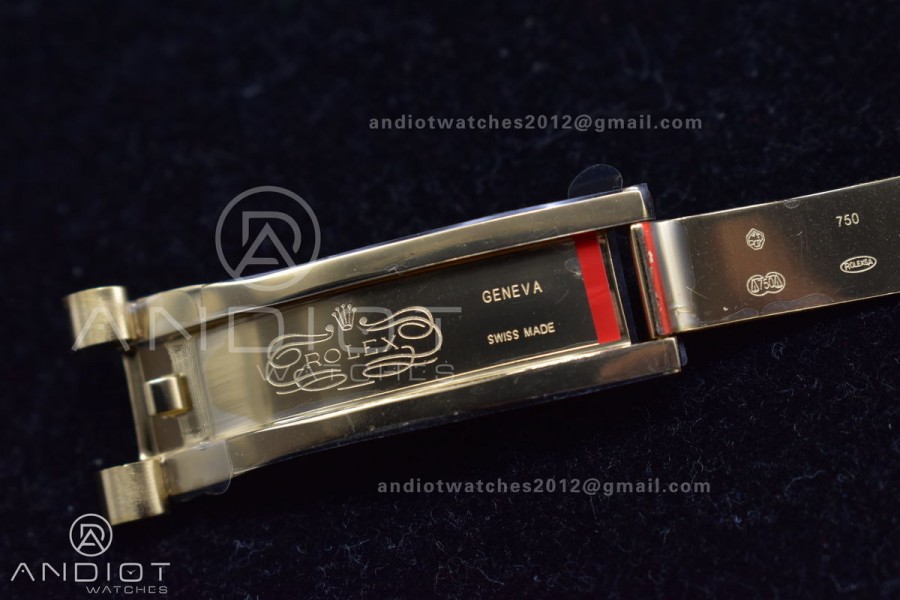 DayDate 40 YG JDF Gain Weight 904L Steel YG Dial Stick Markers on President Bracelet A2836 V2