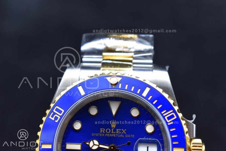Submariner 116613 LB Blue Ceramic SS/YG 904L Steel King 1:1 Best Edition 3135