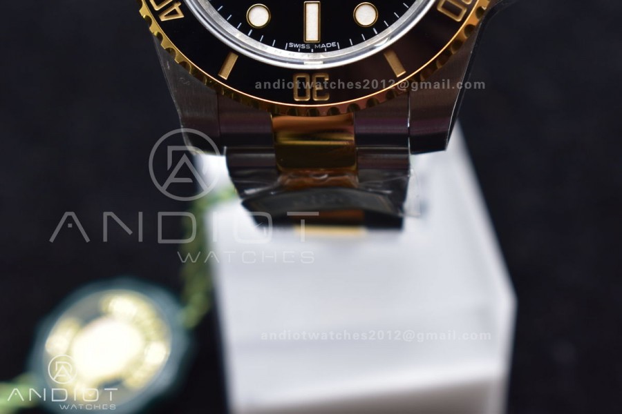 Submariner 116613 LN SS/YG Black Ceramic 904L Steel King1:1 Best Edition 3135