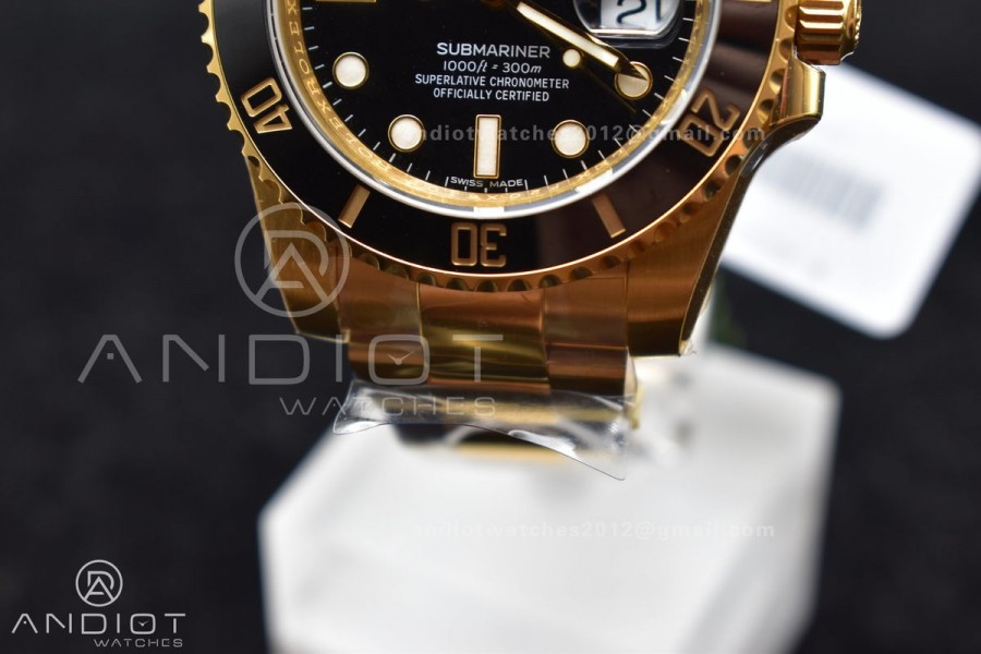 Submariner 126618 LN YG Black Ceramic 904L Steel VSF 1:1 Best Edition VS3235