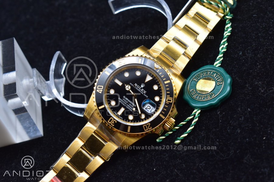 Submariner 126618 LN YG Black Ceramic 904L Steel VSF 1:1 Best Edition VS3235