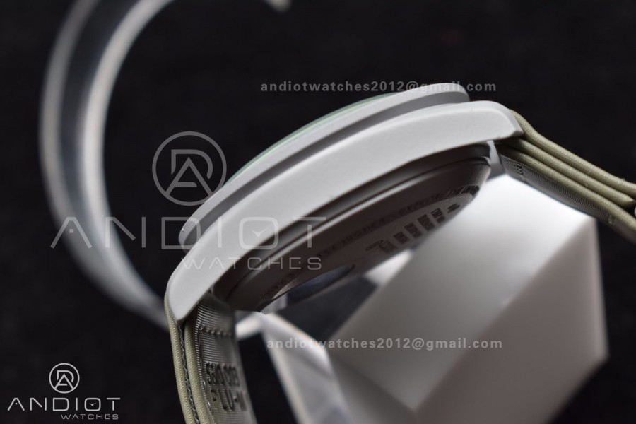 Swatch x Omega Bioceramic Moonwatch Mission to Pluto on Nylon Strap Quartz