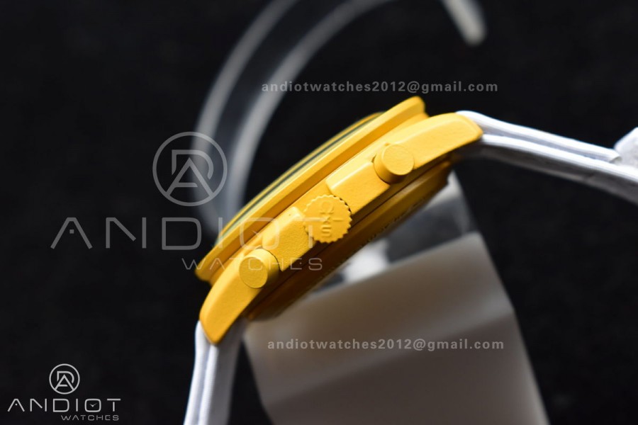 Swatch x Omega Bioceramic Moonwatch Mission to the Sun on Nylon Strap Quartz