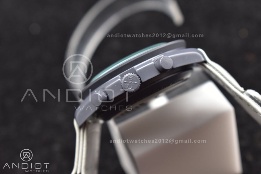 Swatch x Omega Bioceramic Moonwatch Mission to Mercury on Nylon Strap Quartz