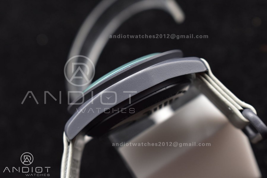 Swatch x Omega Bioceramic Moonwatch Mission to Mercury on Nylon Strap Quartz