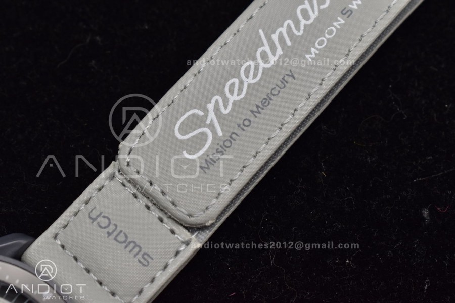 Swatch x Omega Bioceramic Moonwatch Mission to Mercury on Nylon Strap Quartz