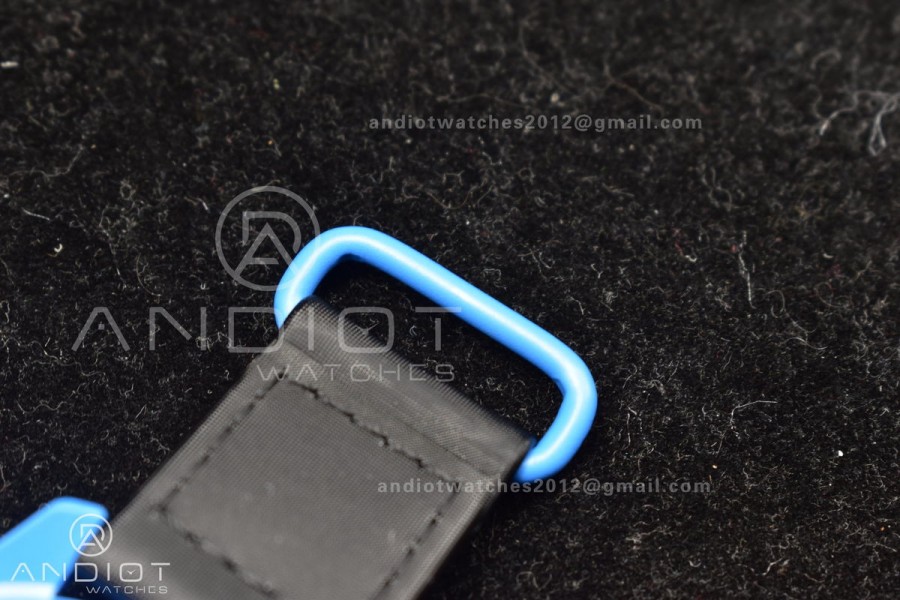 Swatch x Omega Bioceramic Moonwatch Mission to Neptune on Nylon Strap Quartz