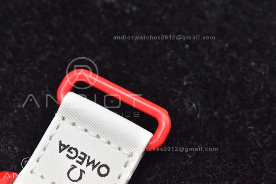 Swatch x Omega Bioceramic Moonwatch Mission to Mars on Nylon Strap Quartz